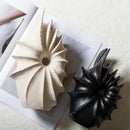 GobekUsa Conch Shape Ceramic Vase for Artificial Flower Arrangements