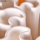 GobekUsa Ceramic Vase Plant Pots White Porcelain Floral Desk Decor Crafts Flower Pots