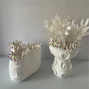 GobekUsa Coral Shapes Flower Pot Vase Ceramic Handicraft Home Decoration