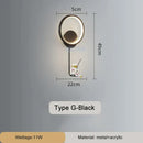 GobekUsa Astronaut Wall Lamp: Gold White Black Bedroom Decor Resin Wall Mount Light