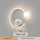 GobekUsa Astronaut Wall Lamp: Gold White Black Bedroom Decor Resin Wall Mount Light