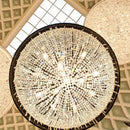 GobekUsa Crystal Tassel Iron Chandelier: Luxury LED Hanging Lamp for Living Room & Restaurant