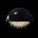 GobekUsa Crystal Tassel Iron Chandelier: Luxury LED Hanging Lamp for Living Room & Restaurant