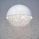 GobekUsa Crystal Tassel Iron Chandelier: Luxury LED Hanging Lamp for Living Room & Restaurant