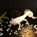 White decorbites chameleon figure resin wall lamp bedroom night light by Decorbites