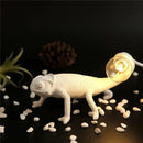 White decorbites chameleon figure resin wall lamp bedroom night light by Decorbites