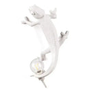 White decorbites chameleon figure resin wall lamp bedroom night light by Decorbites
