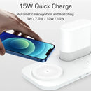 GobekUsa LED Wireless Charging Night Light with 3 Colors, USB Bedside Lamp