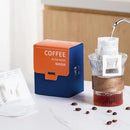 White disposable coffee filter bags kitchen pour over setup by Decorbites