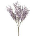 White dried baby’s breath lavender bouquet living room paper box vase by Decorbites