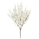 White dried baby’s breath lavender bouquet living room paper box vase by Decorbites