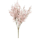 White dried baby’s breath lavender bouquet living room paper box vase by Decorbites