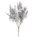 White dried baby’s breath lavender bouquet living room paper box vase by Decorbites