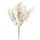 White dried baby’s breath lavender bouquet living room paper box vase by Decorbites