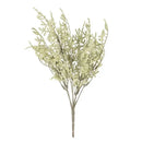 White dried baby’s breath lavender bouquet living room paper box vase by Decorbites