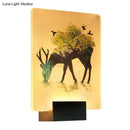 GobekUsa Nordic Elk/Tree LED Wall Sconce in White for Living Room