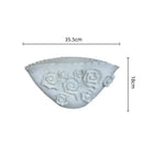 GobekUsa Embossed Rose Ceramic Flower Vase Handmade Porcelain Craft Home Decor