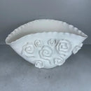 GobekUsa Embossed Rose Ceramic Flower Vase Handmade Porcelain Craft Home Decor
