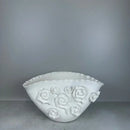 GobekUsa Embossed Rose Ceramic Flower Vase Handmade Porcelain Craft Home Decor