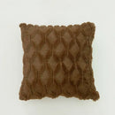 White embroidered diamond cushion cover for living room decor by Decorbites