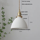 GobekUsa Ceramic Knob Switch LED Pendant Light, Nordic Modern Hang Lamp
