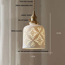 GobekUsa Ceramic Knob Switch LED Pendant Light, Nordic Modern Hang Lamp