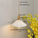 GobekUsa Ceramic Knob Switch LED Pendant Light, Nordic Modern Hang Lamp