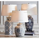 GobekUsa Ceramic Desk Lamp | Bedroom, living room Side Decoration | New Chinese Bedside Table Lamp