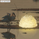 GobekUsa White Floral Pendant Chandelier with Feather Accent - Simple Dining Room Lighting