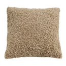 White fluffy ivorycamel polka dot cushion cover 45x45cm living room by Decorbites