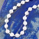 White Fresh Water Pearl Sterling Silver Necklace