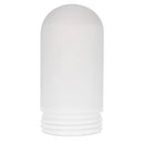 7"x 3" White Frosted Jelly Jar Glass Globe Replacement - Cylinder Screw-Base