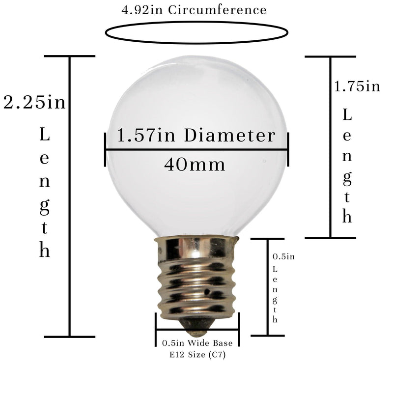 White G40 Light Bulbs