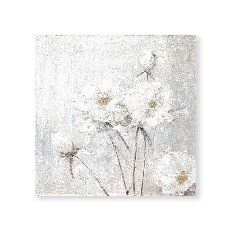 White Garden Oil Painting