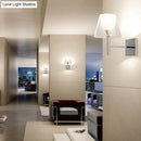 GobekUsa White Glass Flared Wall Sconce Light Fixture for Contemporary Living Rooms
