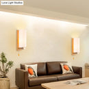 GobekUsa White Glass Wall Sconce - Cylindrical Bedside Light with Pull Chain