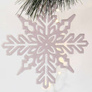 White Glittered Snowflake by Lee Display