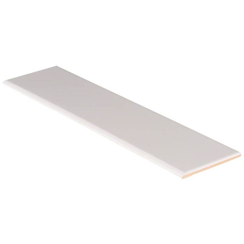 MSI White Glossy Ceramic Bullnose Tile