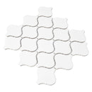 MSI White Glossy Arabesque Tile