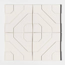 White Glossy Ceramic Accent Tiles 8x8
