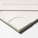 White Glossy Ceramic Accent Tiles 8x8
