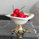 GobekUsa Golden Branches Ceramic Fruit Plate Tray Bowl Home Decoration Accessories