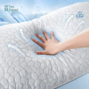 GobekUsa Cooling Shredded Sponge Memory Foam Pillow - Medium Firm Support