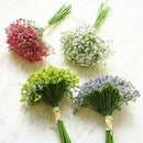 White gypsophila artificial flowers wedding and home decor bouquet by Decorbites