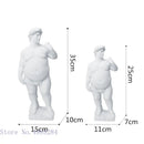GobekUsa David Obesity Resin Sculpture: Nude Male Figure Art Home Decor Ornament