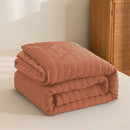 GobekUsa King Size Seersucker Quilt: Soft, Breathable, All-Season Comforter
