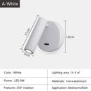 GobekUsa Bedroom Wall Lamp Surface Spotlight Indoor Reading Sconce Lights