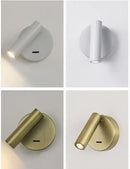 GobekUsa Bedroom Wall Lamp Surface Spotlight Indoor Reading Sconce Lights
