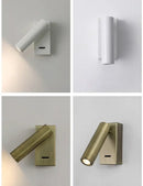GobekUsa Bedroom Wall Lamp Surface Spotlight Indoor Reading Sconce Lights