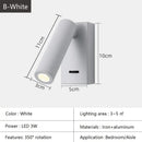 GobekUsa Bedroom Wall Lamp Surface Spotlight Indoor Reading Sconce Lights